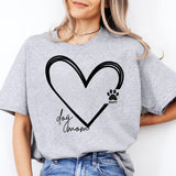 Dog Mom Heart Shirt, Custom Dog Mom Sweat