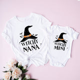 Halloween Witchy Mama And Mini Shirt, Pumpkin Mimi Shirt