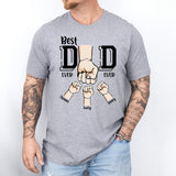 Best Dad Ever, Dad Hands Shirt, Personalized Dad Shirt