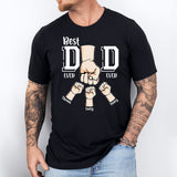 Best Dad Ever, Dad Hands Shirt, Personalized Dad Shirt