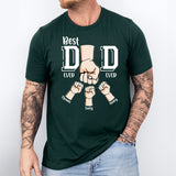 Best Dad Ever, Dad Hands Shirt, Personalized Dad Shirt