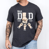 Best Dad Ever, Dad Hands Shirt, Personalized Dad Shirt