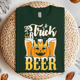 Trick Or Beer Sweater, Funny Halloween Tee