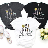 Auntie Mama Nana Garden Shirt, Mothers Day Shirt