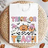 Trick Or Teach Shirt, Halloween Teacher Shirt