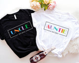 Auntie Uncle Shirts, Family Matching Tees