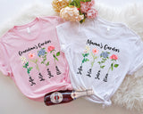 Custom Grandma’s Garden Shirt, Grandkids Name Shirt