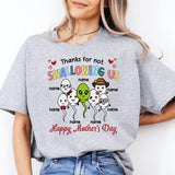 Thanks For Not Swallowing Us Shirt, Personalized Children Name Shirt For Mothers Day