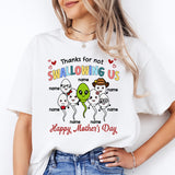 Thanks For Not Swallowing Us Shirt, Personalized Children Name Shirt For Mothers Day