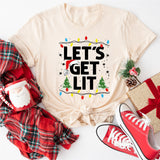 Lets Get Lit T-Shirt, Cute New Year T-Shirt