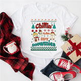 Christmas Chillin' With My Snowmies Shirt, Christmas Snowman Shirt