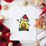 Guacamole Christmas Toddler Shirt, Retro Christmas Kids Shirt