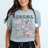 Christmas 12 Days of Nursing Shirt, Nurse Shirt