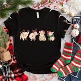 Pig Christmas Shirt, Christmas Farm Shirt