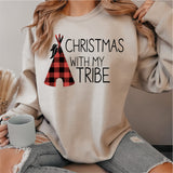 Christmas With My Tribe Shirt, Christmas Shirt