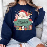 Personalized Santa Claus Christmas Shirt, Custom Christmas Family T-Shirts