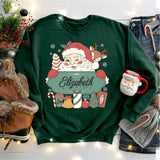 Personalized Santa Claus Christmas Shirt, Custom Christmas Family T-Shirts