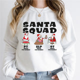 Santa Squad Sweatshirt, Speech Language Pathologist Christmas Shirt