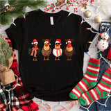 Christmas Chickens Sweatshirt, Christmas Farm Animals Shirts