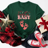 Santa Baby Sweatshirt, Christmas Pregnancy Shirt