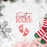 Santa Baby Sweatshirt, Christmas Pregnancy Shirt