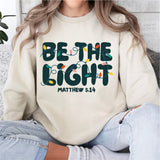 Be The Light Christmas Shirt, Christian Christmas Tee