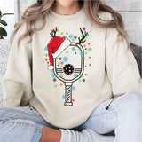 Pickleball Christmas Shirt, Deer Xmas Sweatshirt