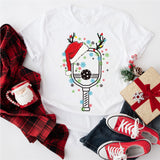 Pickleball Christmas Shirt, Deer Xmas Sweatshirt