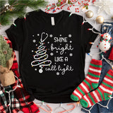 Shine Bright Like A Call Light Christmas Shirt, RN Christmas Sweatshirt