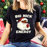 Big Nick Energy Christmas Shirt, Men Funny Santa Christmas Sweatshirt