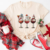 Christmas Wine And Snowmen Shirt, Christmas Spirits Sweatshirt