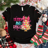 Merry And Bright shirt, Christmas Party T-Shirt, christmas party shirt