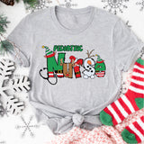 Pediatric Nurse Shirt, Christmas Nurse Shirt, xmass nurse shirt, xmass doctor shirt