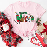 Pediatric Nurse Shirt, Christmas Nurse Shirt, xmass nurse shirt, xmass doctor shirt