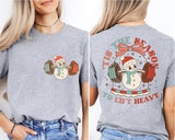 Tis the Season to Lift Heavy Shirt, Christmas Pump Cover Tee, Christmas Sports Shirt