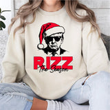 Rizz The Season Sweatshirt, Donald Trump Shirt, Trump Christmas Shirt