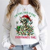 I'm Fine This Is Fine Shirt, Dead Inside Xmas Shirt, Christmas Light Sweater