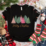 Merry Christmas X-mas Trees Shirt, Christmas Tree T-Shirt