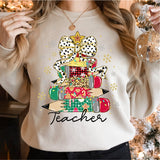 Christmas Pencil Tree Teacher Shirt Teacher Shirt, Christmas Teacher Shirt