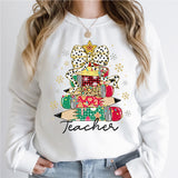 Christmas Pencil Tree Teacher Shirt Teacher Shirt, Christmas Teacher Shirt