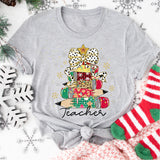 Christmas Pencil Tree Teacher Shirt Teacher Shirt, Christmas Teacher Shirt