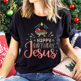 Happy Birthday Jesus Sweatshirt, Christian Shirt, Religious Christmas T-Shirt