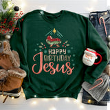 Happy Birthday Jesus Sweatshirt, Christian Shirt, Religious Christmas T-Shirt