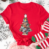 Book Christmas Tree T-Shirt, Book Lover Christmas Gift Shirt, Christmas Book Lover Shirt