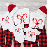 Candy Cane Design Matching Xmas Family Shirt, Xmas Family T-Shirt