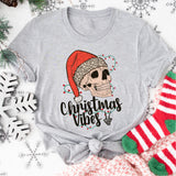Skeleton Christmas Vibes Shirt, Xmas Rock Tee, Skull Christmas Shirt