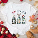 Christmas Gingle Bells Sweatshirt, Gin Lovers Drinking Sweater, christmas Party shirt