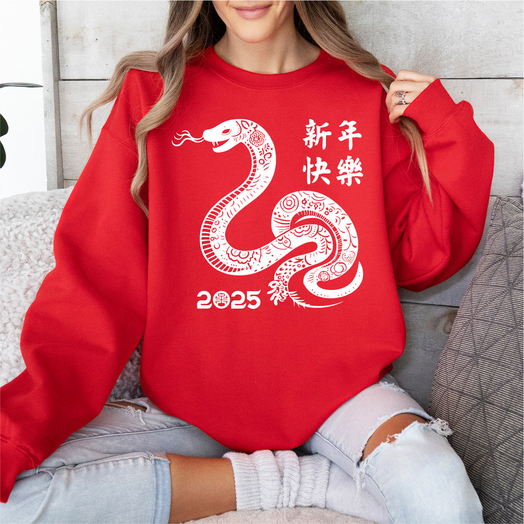 Year Of The Snake Happy Chinese 2025 New Year T-Shirt, Snake 2025
