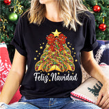 Feliz Navidad Shirt, Spanish Merry Christmas Shirt, Christmas Taco Party Shirt