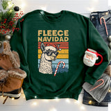 Fleece Navidad Llama Christmas Shirt, Mexican Pinata T-Shirt,  Mexican chrismas shirt